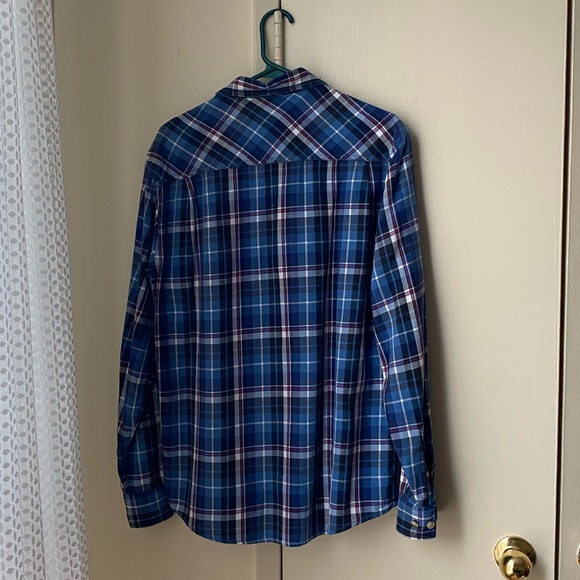 Weatherproof Vintage Men’s Blue Plaid Flannel - Picture 5 of 5